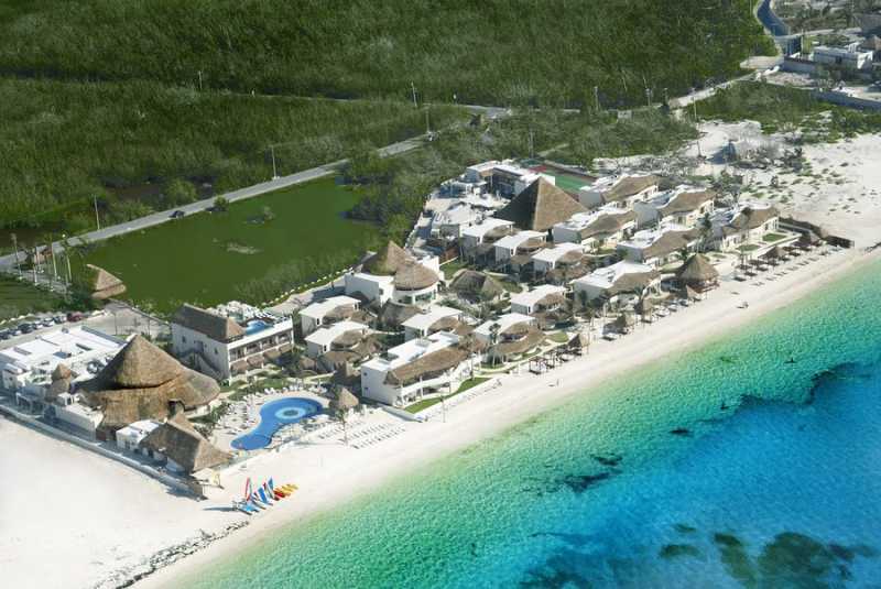 Aerial View of Desire Resort Riviera Maya